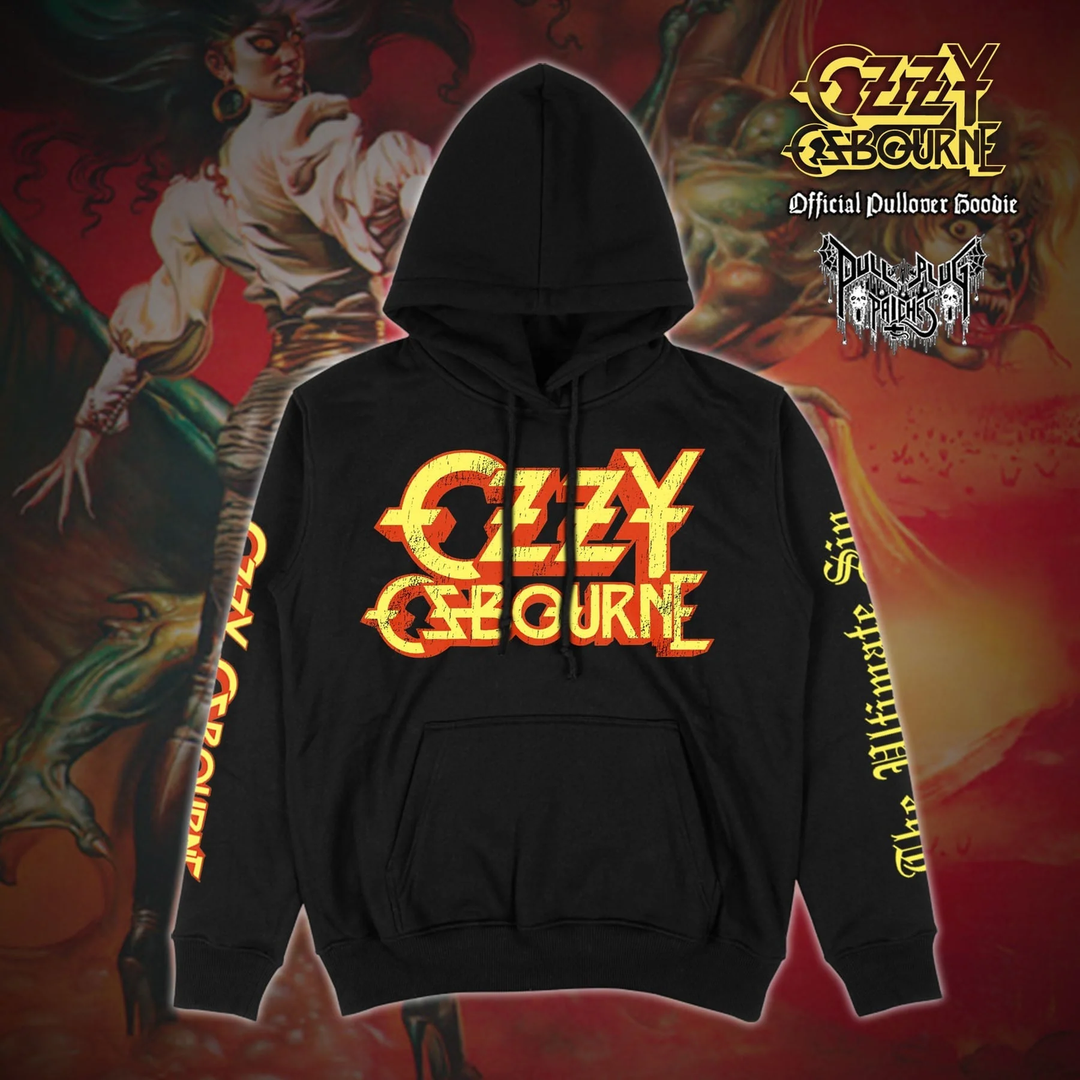 Unisex In Memory of Ozzy Osbourne Long Sleeve Hooded Pocket Sweatshirt