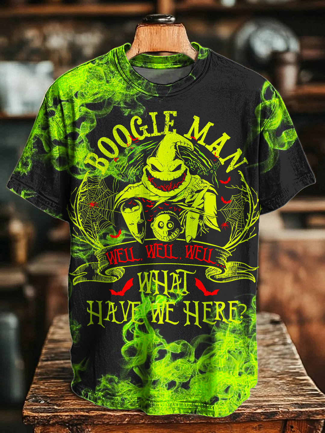 Halloween Green Nightmare Movies Crew Neck T-shirt