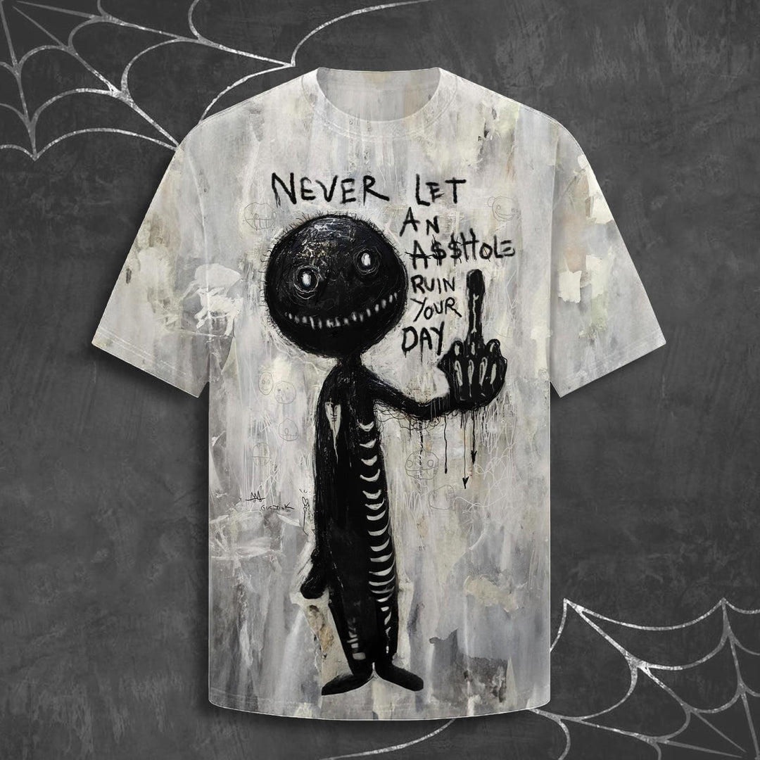 Halloween Fun Printed Crew Neck T-shirt