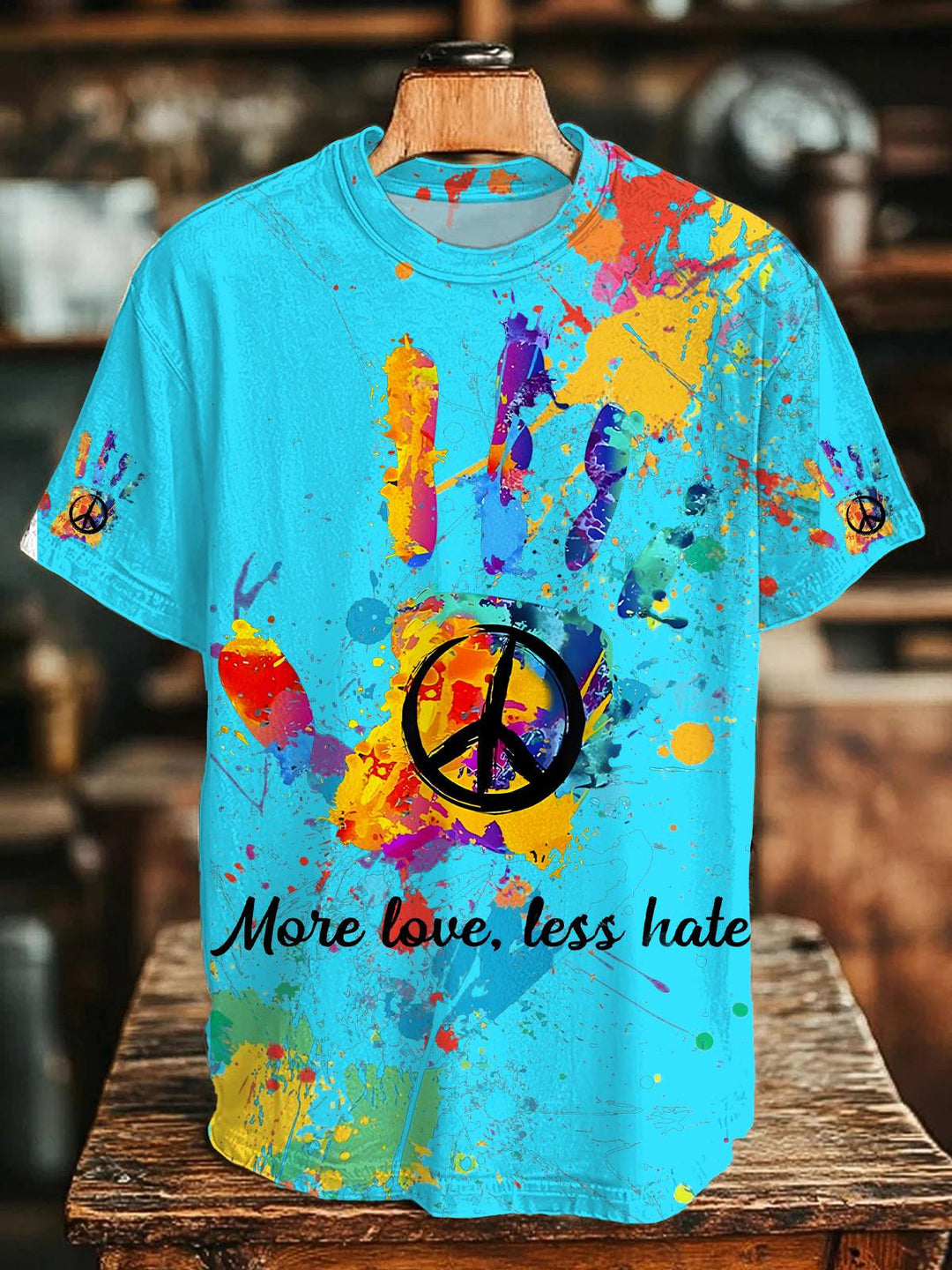Hippie Art Crew Neck T-shirt