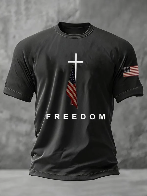 In Memory Of Charlie Kirk Round Neck Short Sleeve Men's T-shirt