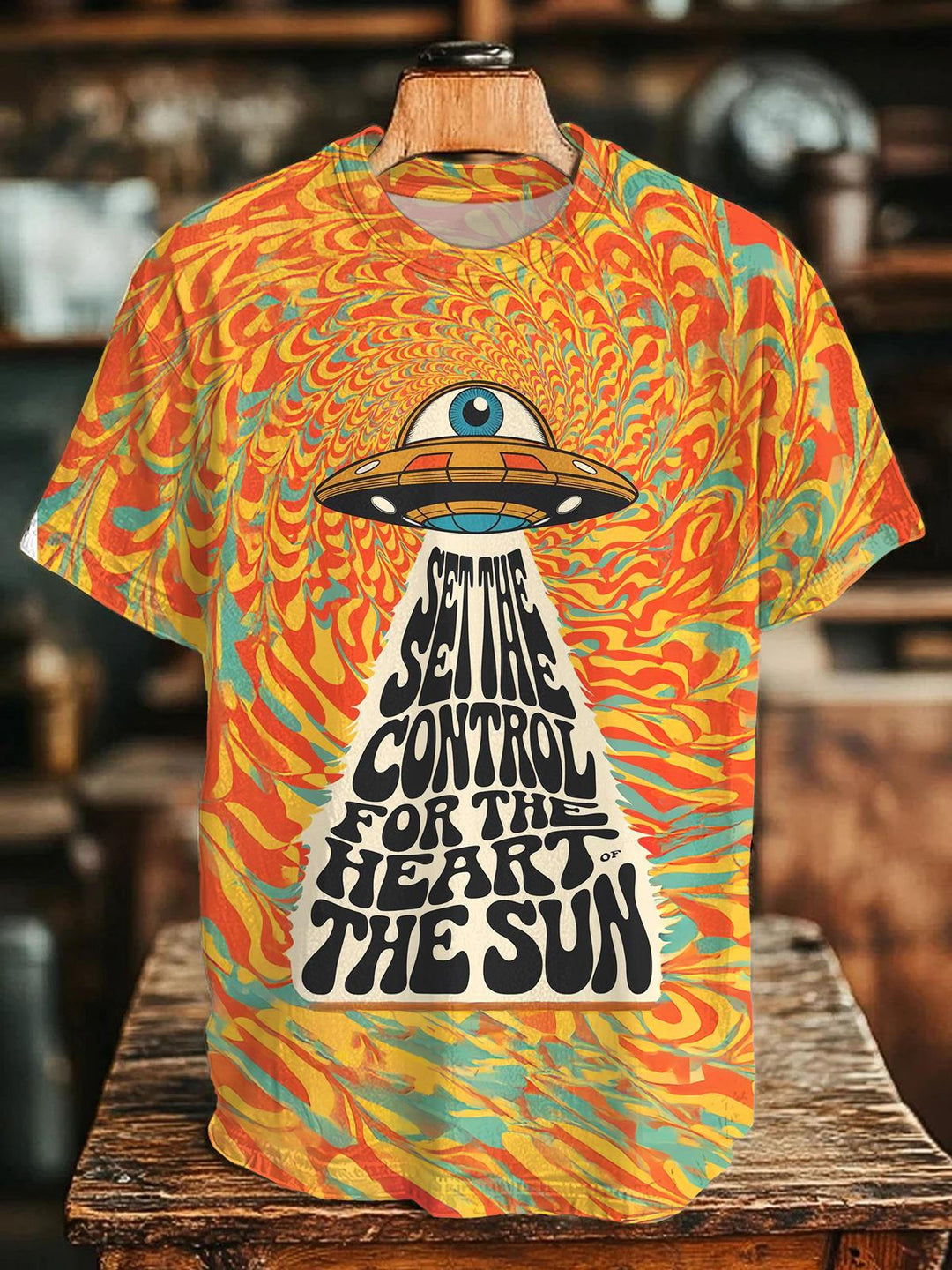 Retro Hippie Crew Neck T-shirt
