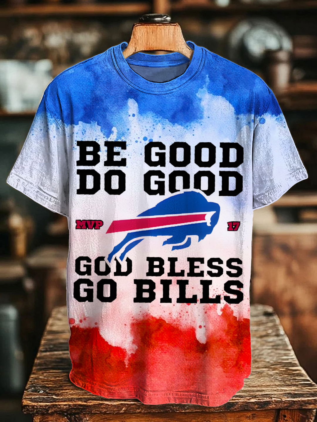 Be Good Do Good God Bless Josh Allen MVP 17 Crew Neck T-shirt