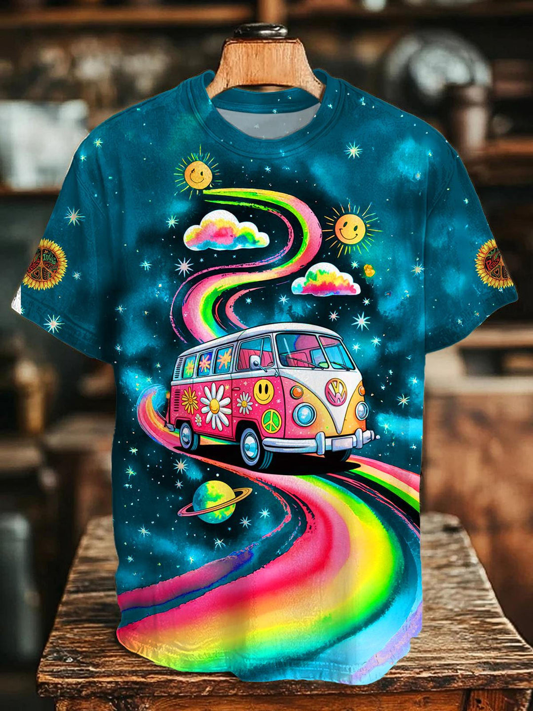 Hippie Playful Crew Neck T-shirt