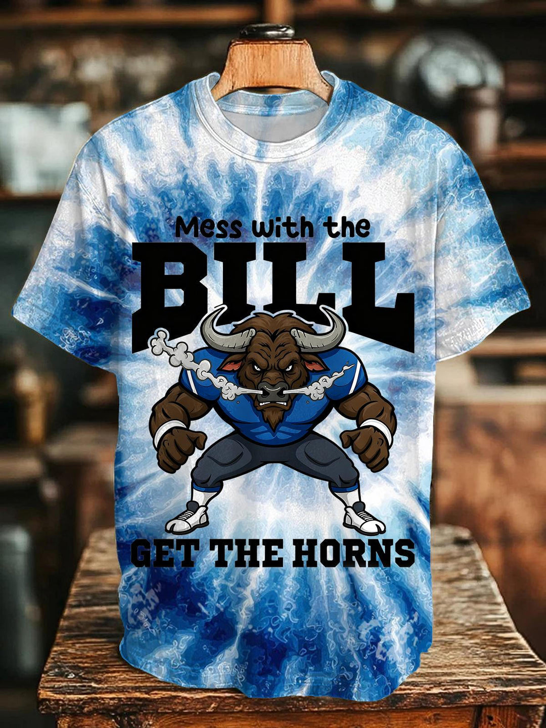 Buffalo Bills Tie Dye Crew Neck T-shirt