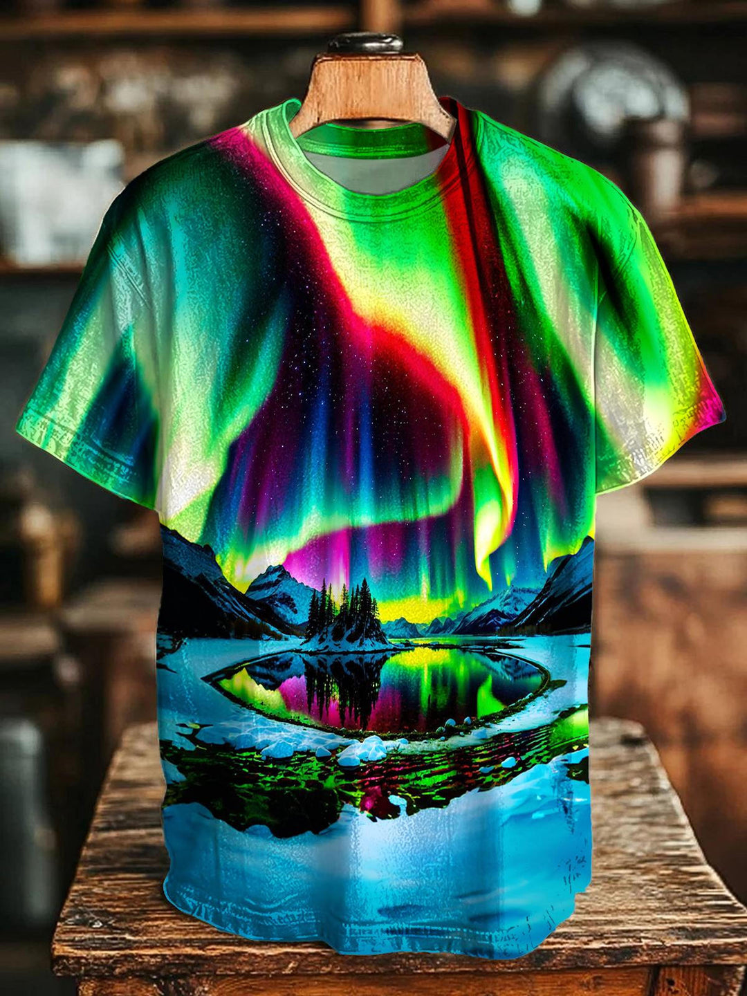 Winter Aurora Crew Neck T-shirt