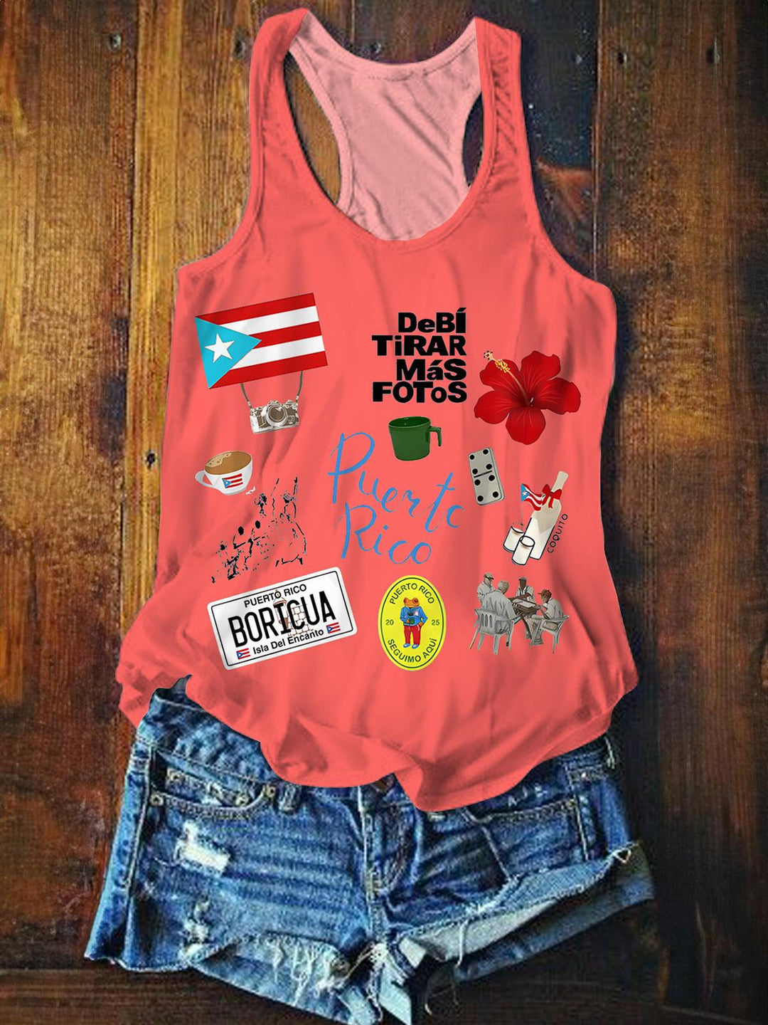 Dtmf PR Printed Casual Tank Top