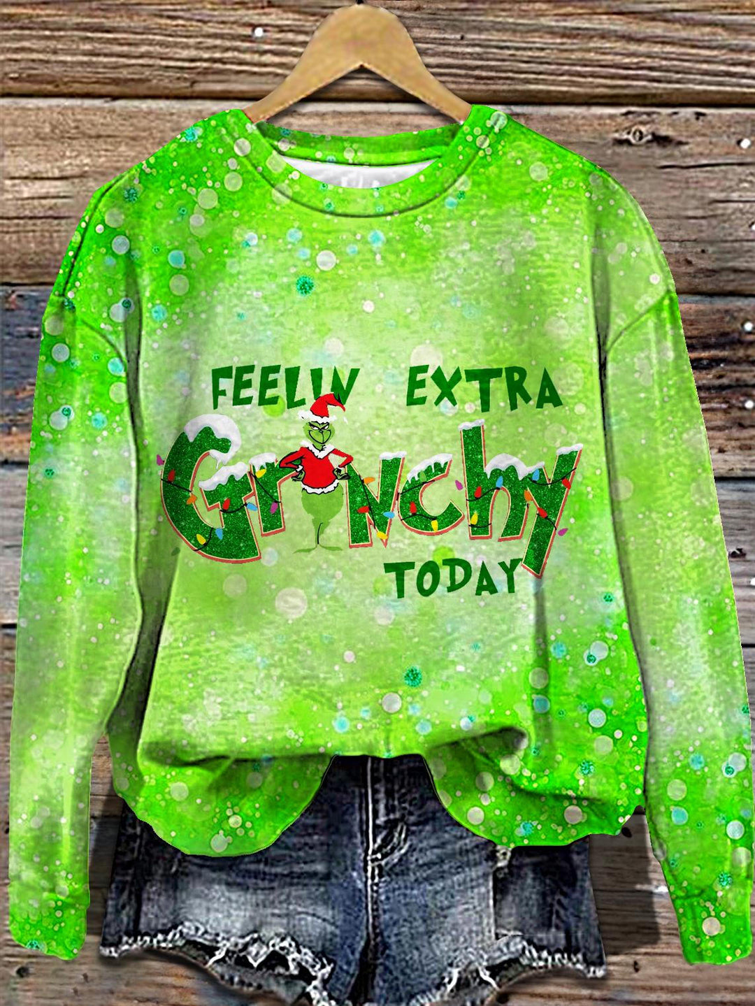 Women's Winter Merry Christmas Printed Long Sleeve Casual Top