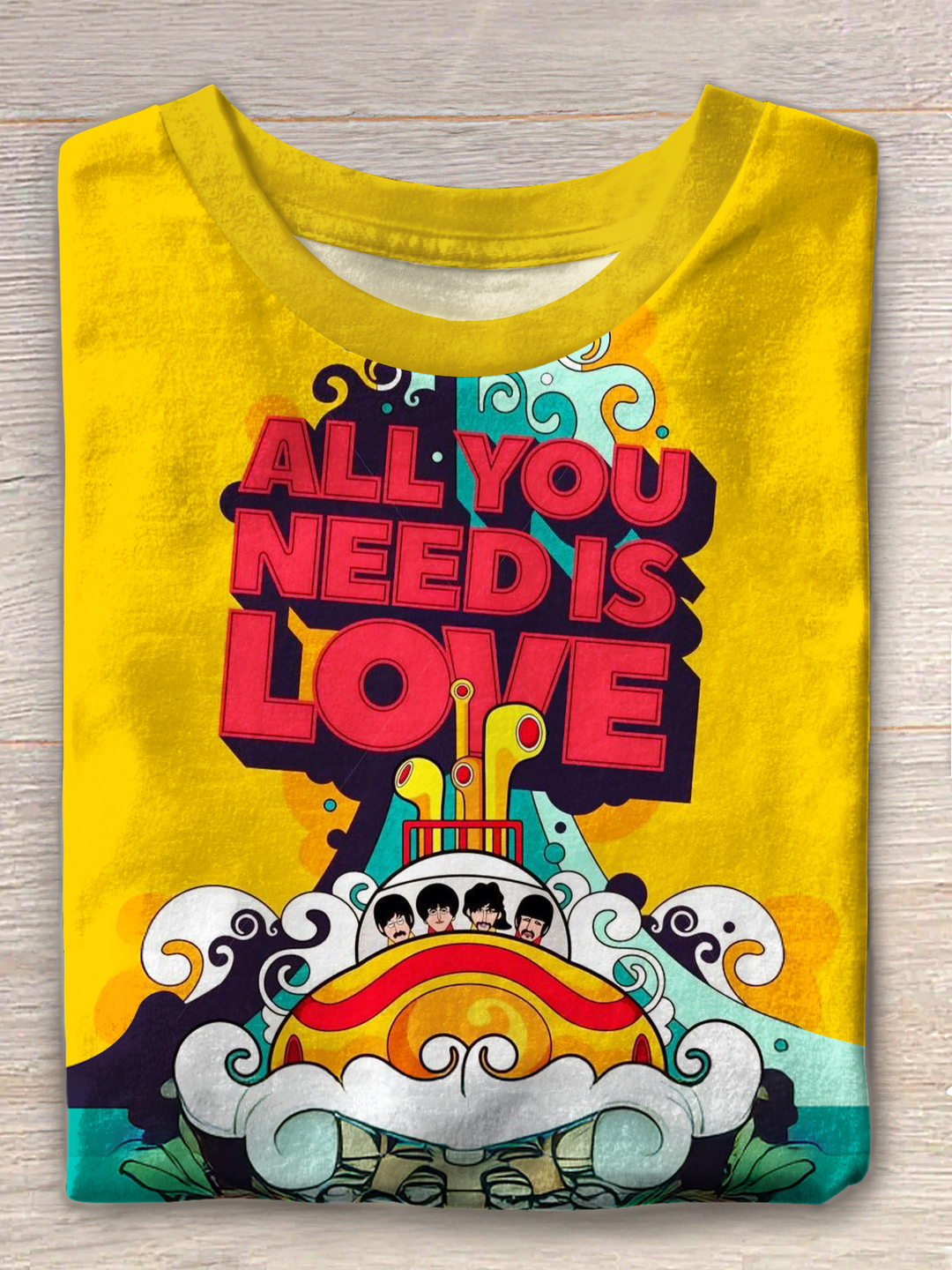 All You Need Is Love The Beatles Crew Neck T-shirt