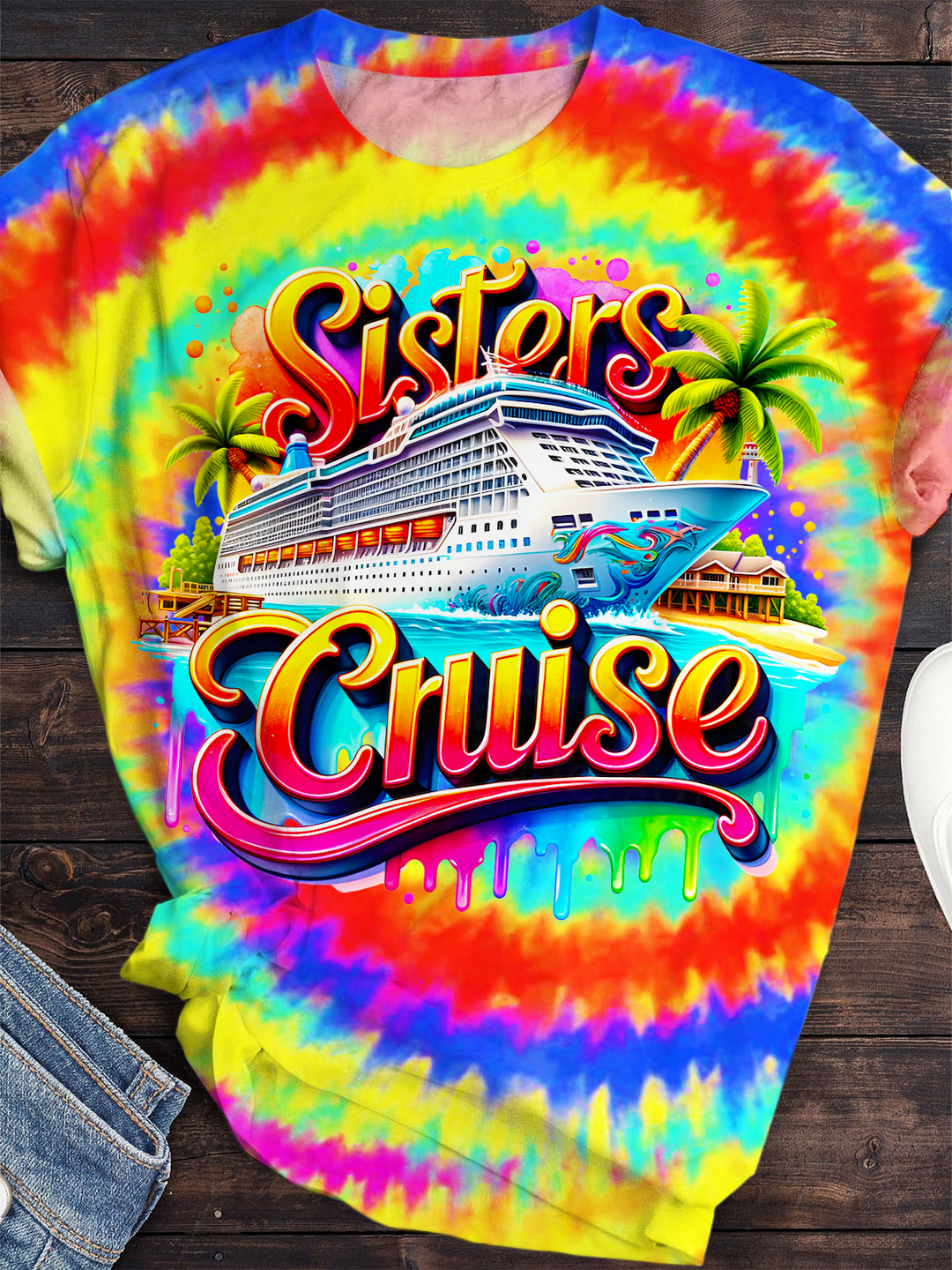 Sisters Cruise Crew Neck T-shirt