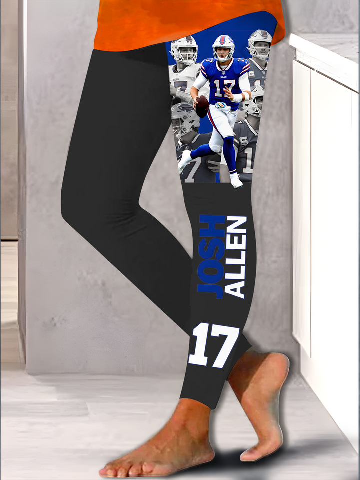 Josh Allen Print Leggings