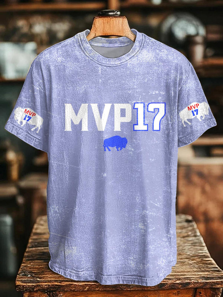 Go Bills Josh Allen MVP Crew Neck T-shirt