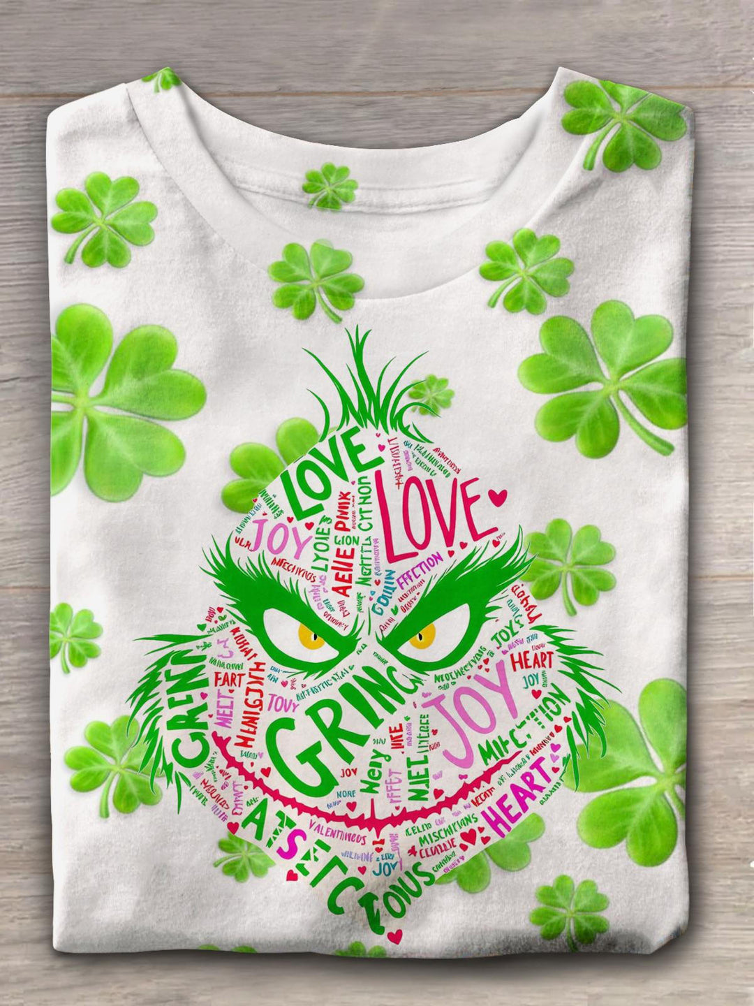 Funny Festive Word Crew Neck T-shirt