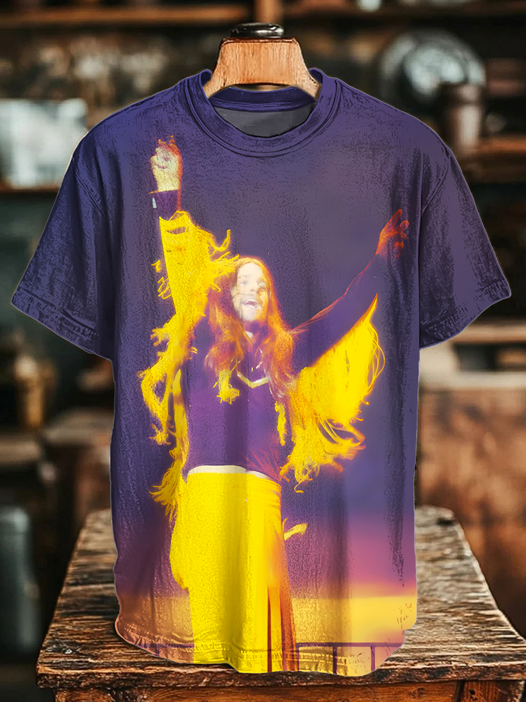 Ozzy Osbourne Vintagesd Crew Neck T-shirt
