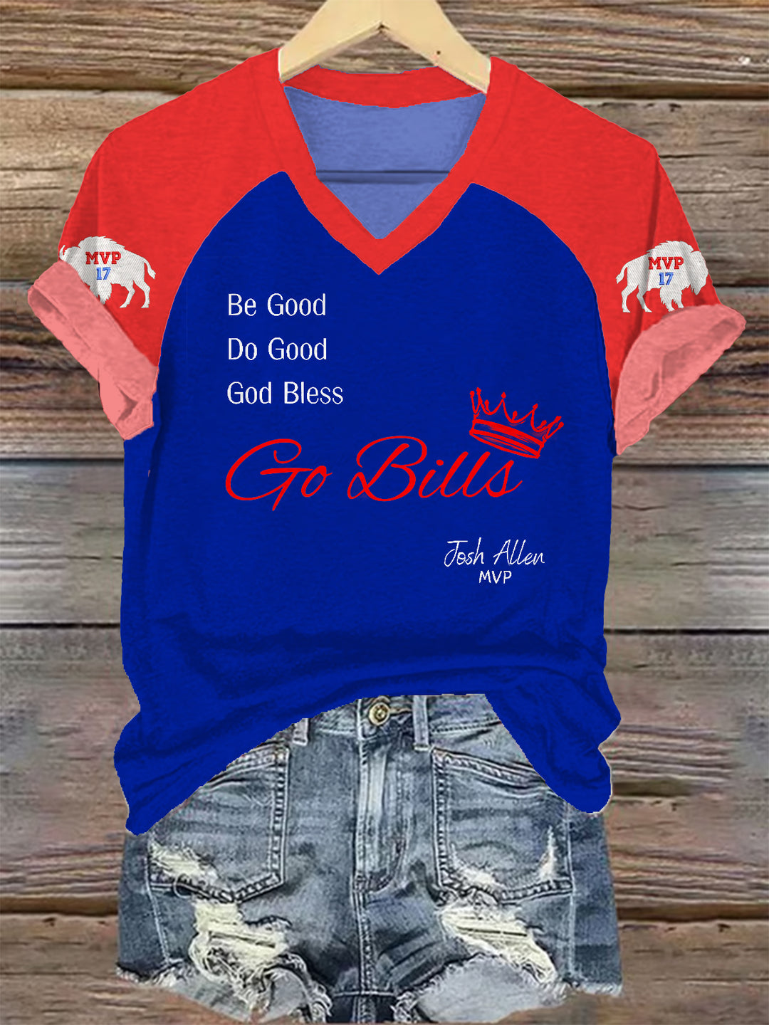 Do Good Go Bills V-neck T-Shirt