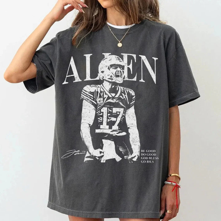 Josh Allen Buffalo Football Unisex Washed Tee