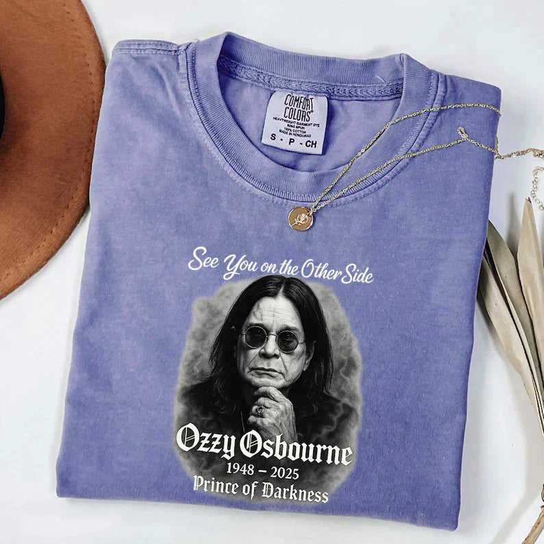 See You On The Other Side RIP Ozzy Washed T-shirt