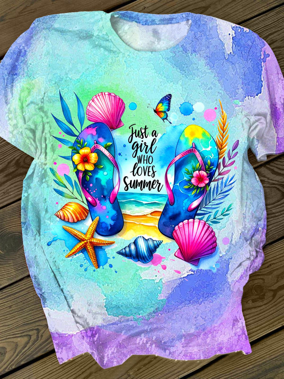Holiday Printed Crew Neck T-shirt