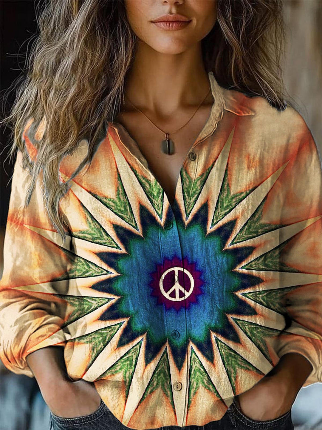Personalized Hippies Women's Printed Casual Shirt