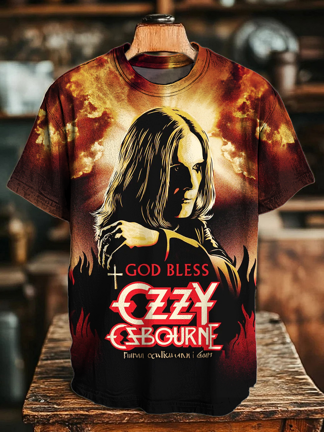God bless Ozzy Osbourne Crew Neck T-shirt