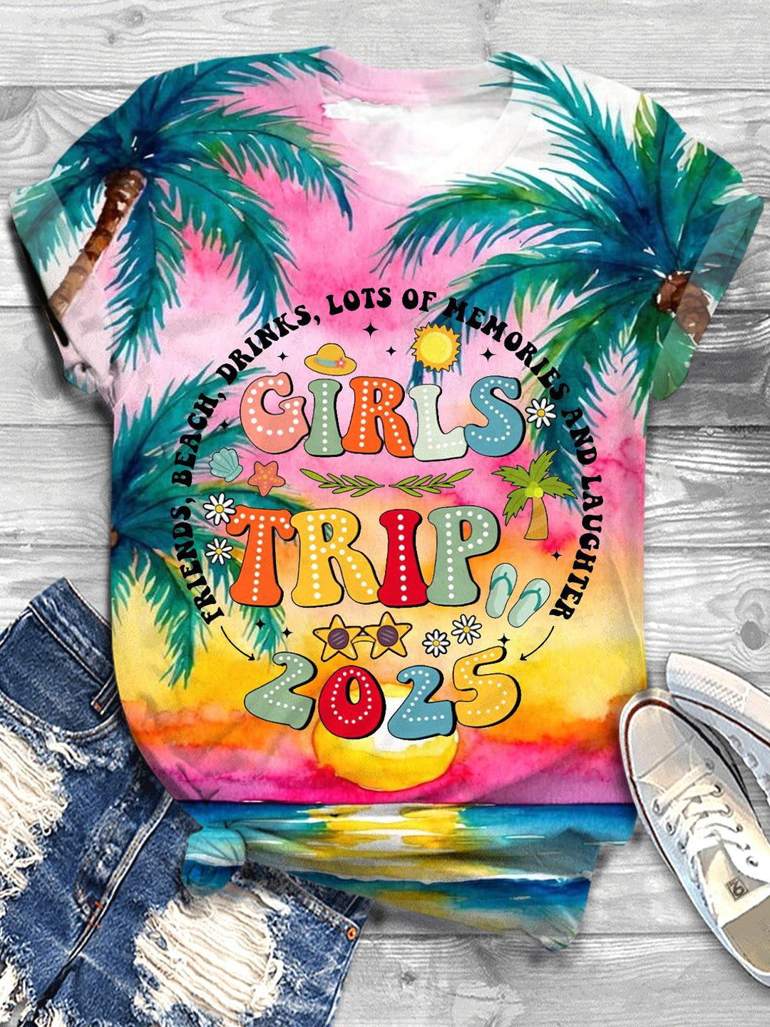 Girls Trip 2025 Crew Neck T-shirt