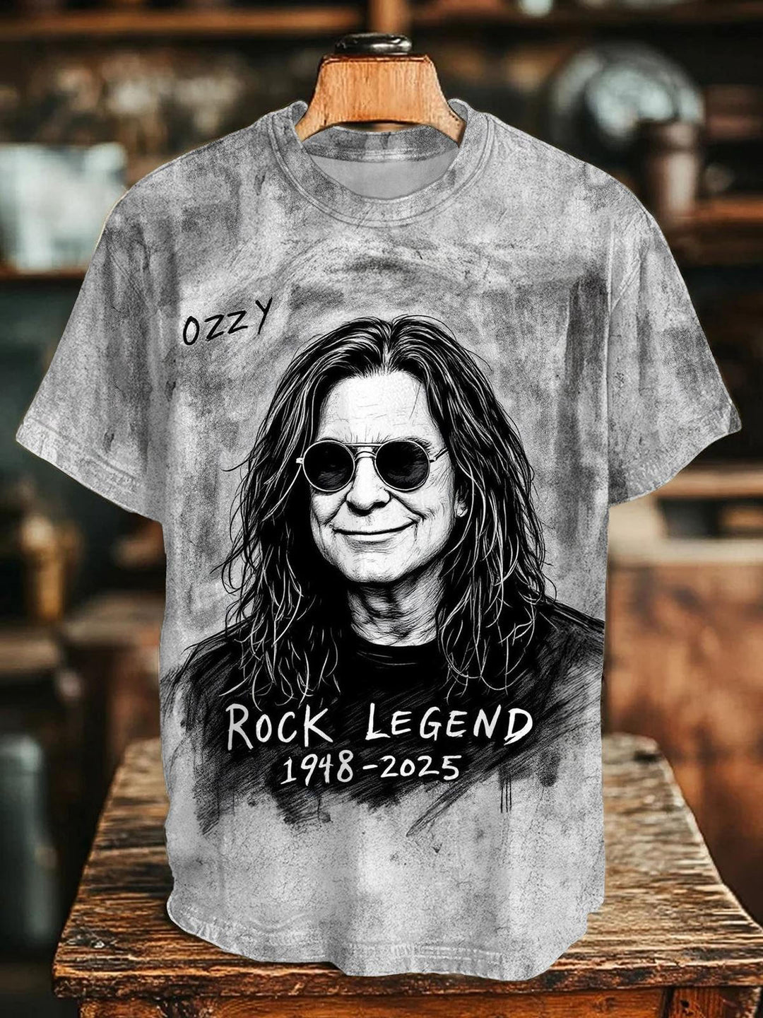 Ozzy Osbourne Sketch Crew Neck T-shirt