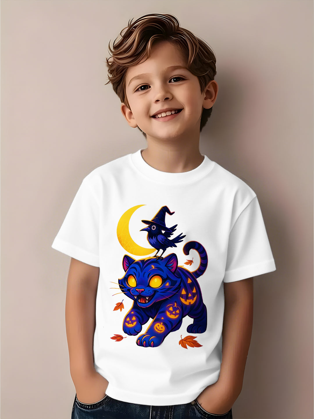 Devil Hunter Halloween Limited Edition Children's Cotton T-Shirts