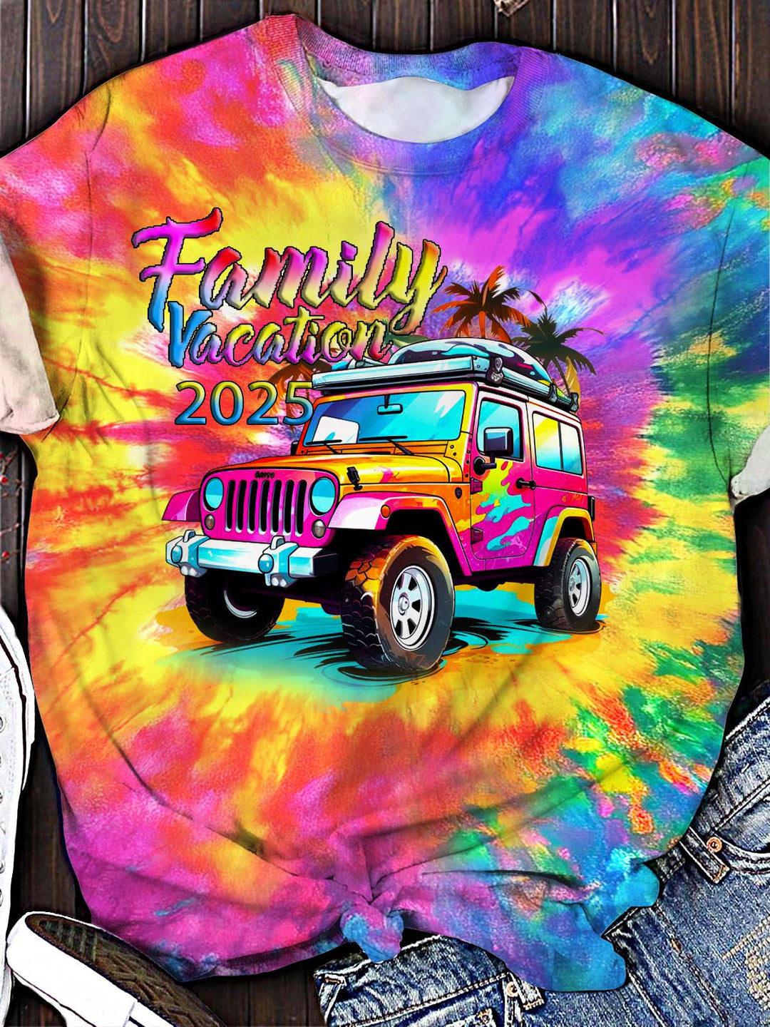2025 Family Travel Crew Neck T-shirt