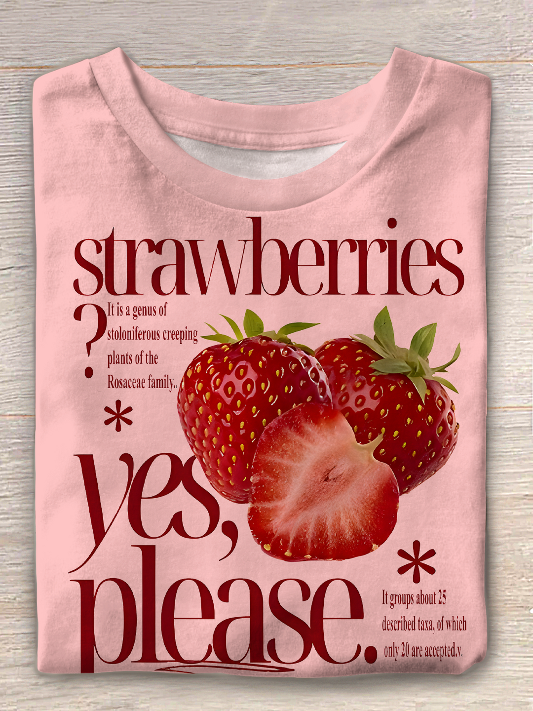 Strawberrry Fields Forever Crew Neck T-shirt