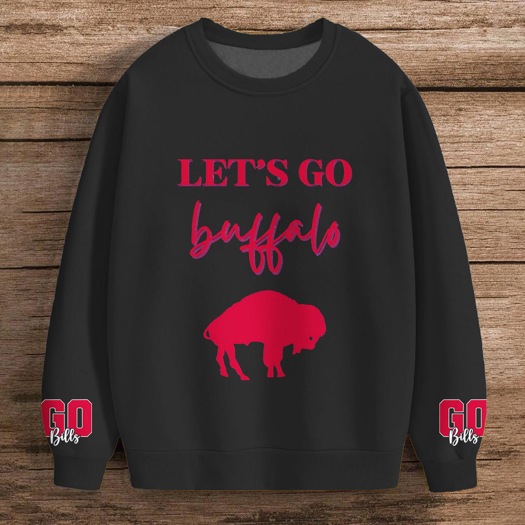 Buffalo Bills Football Printed Long Sleeve Casual Top