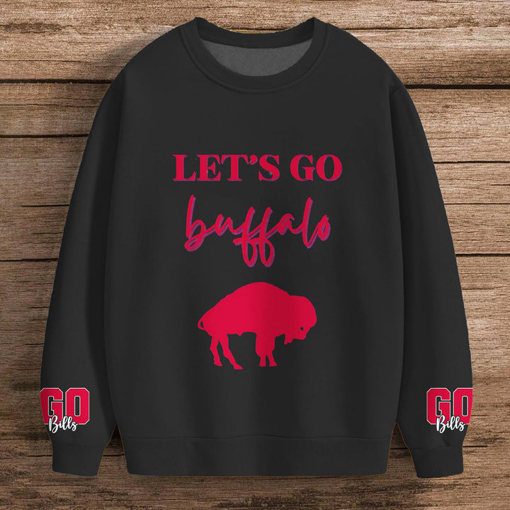 Buffalo Bills Football Printed Long Sleeve Casual Top