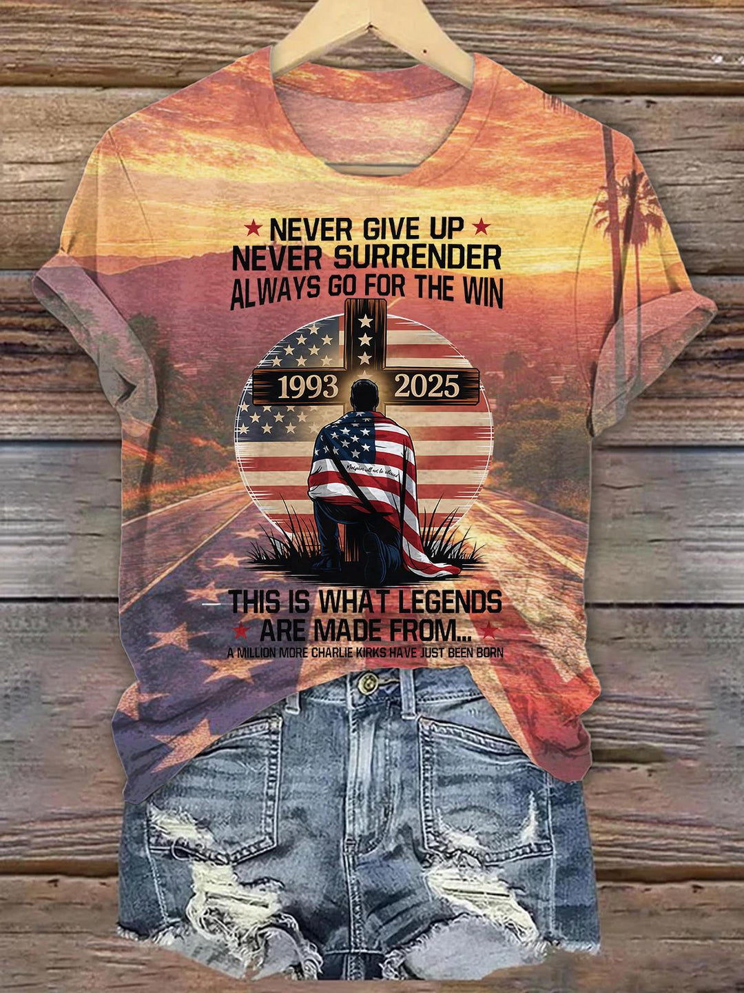 In Memory of Charlie Kirk Crew Neck T-shirt