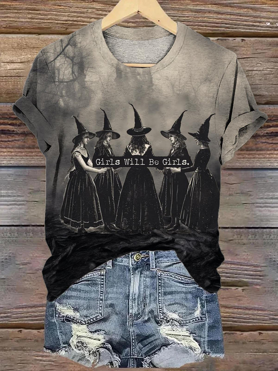 Girls Will Be Girls Funny Witch T-shirt