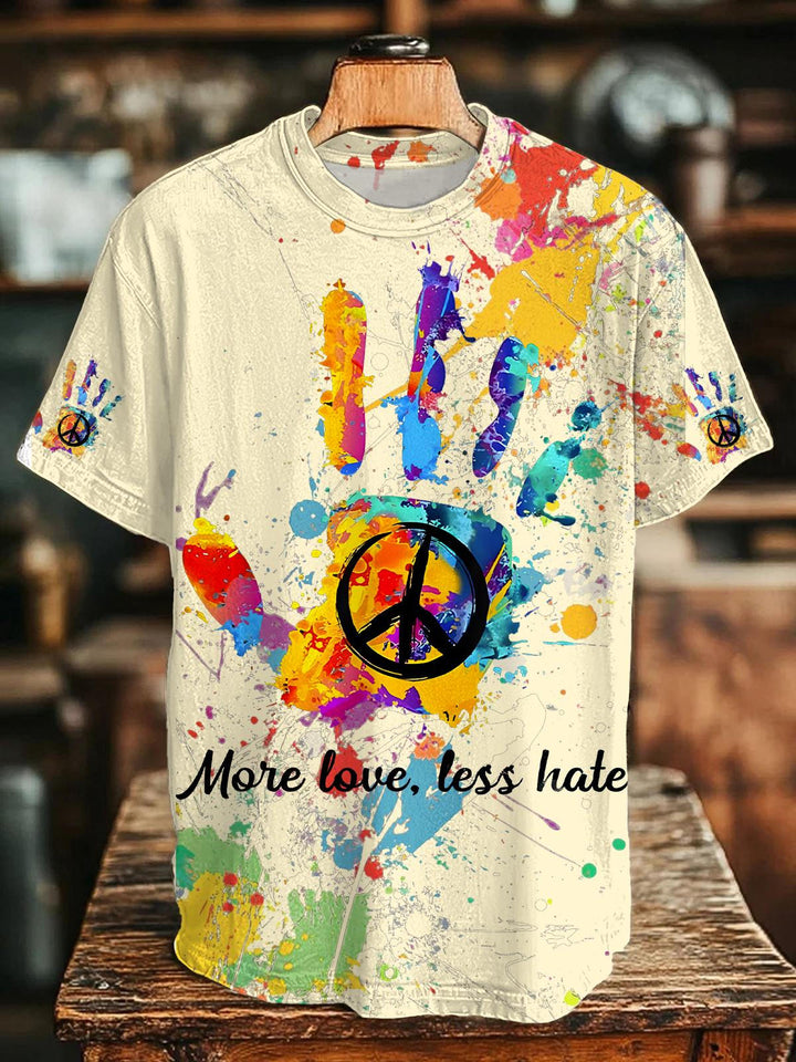 Hippie Art Crew Neck T-shirt