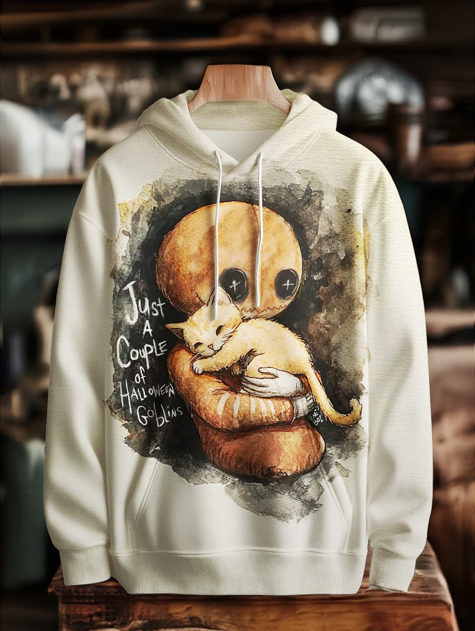 Kitty & Sam Loose Fit Hooded Sweatshirt With Pockets