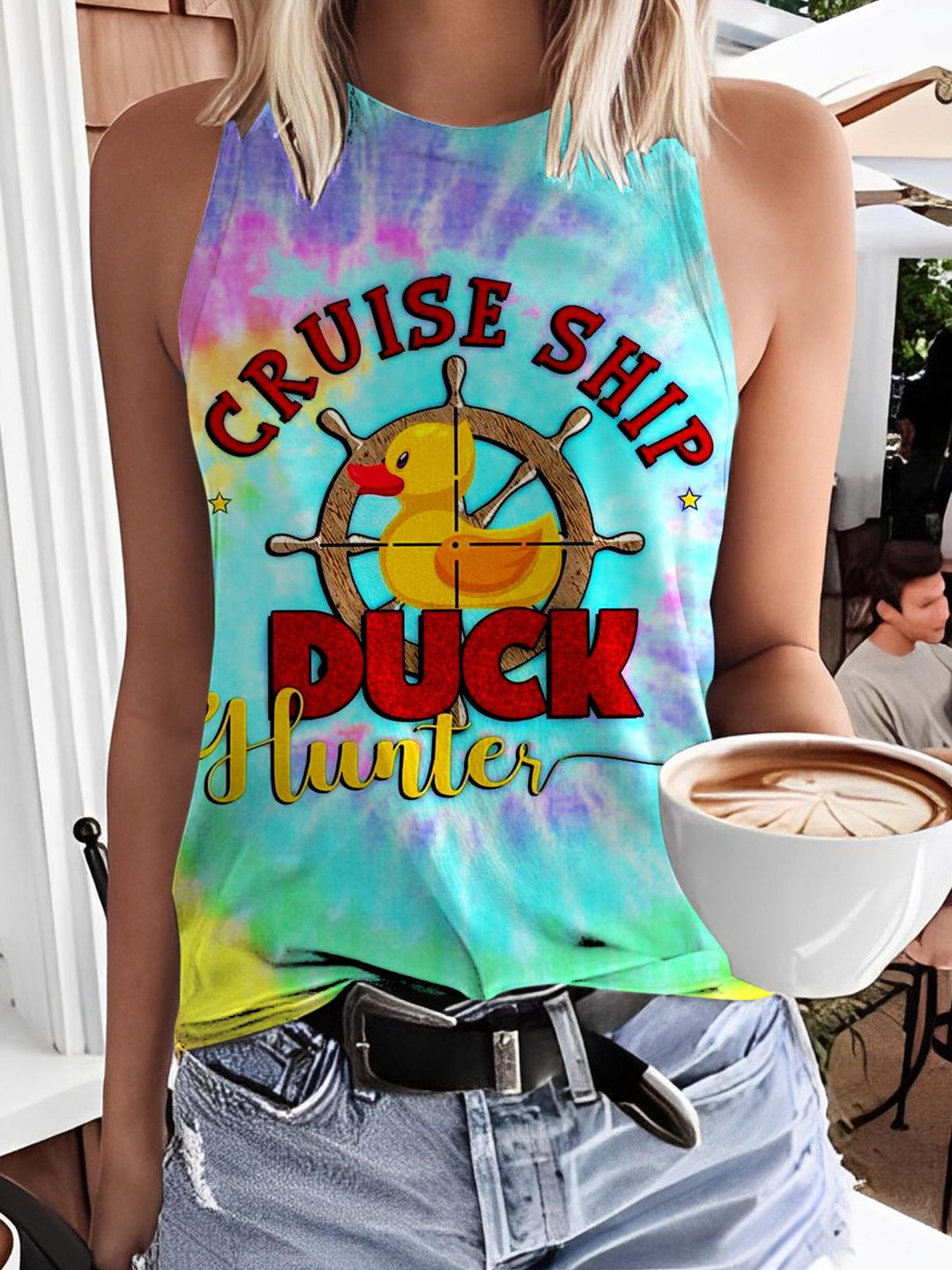 Cruise Ship Duck Casual Sleeveless Top