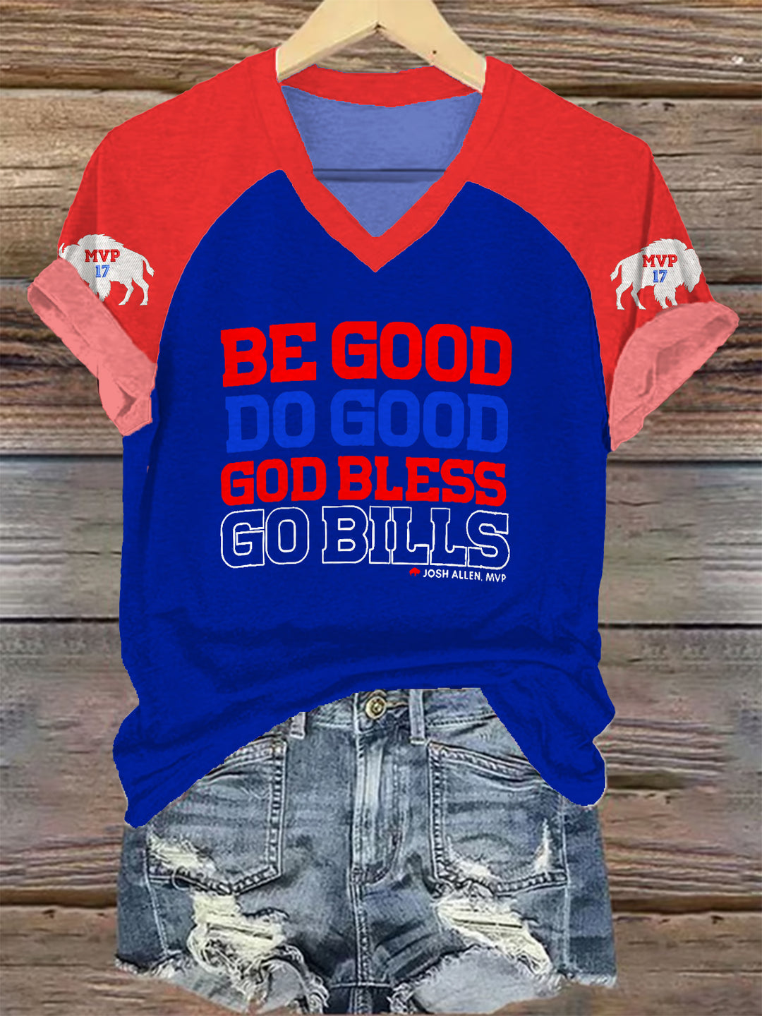 Do Good Go Bills V-neck T-Shirt