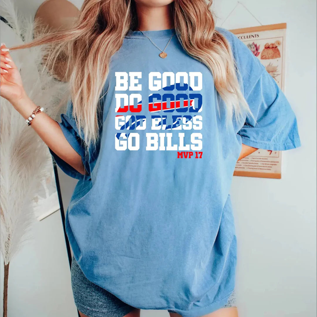 Josh Allen 17 MVP Buffalo Football Crew Neck T-shirt