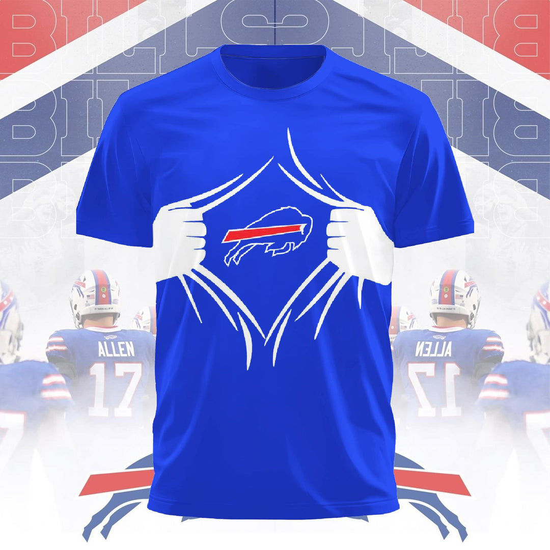 Buffalo Bills Round Neck Short Sleeve Men's T-shirt
