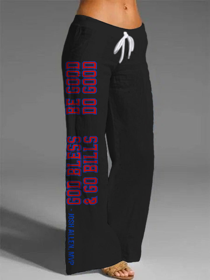 GO BILLS Women's Printed Casual Pants