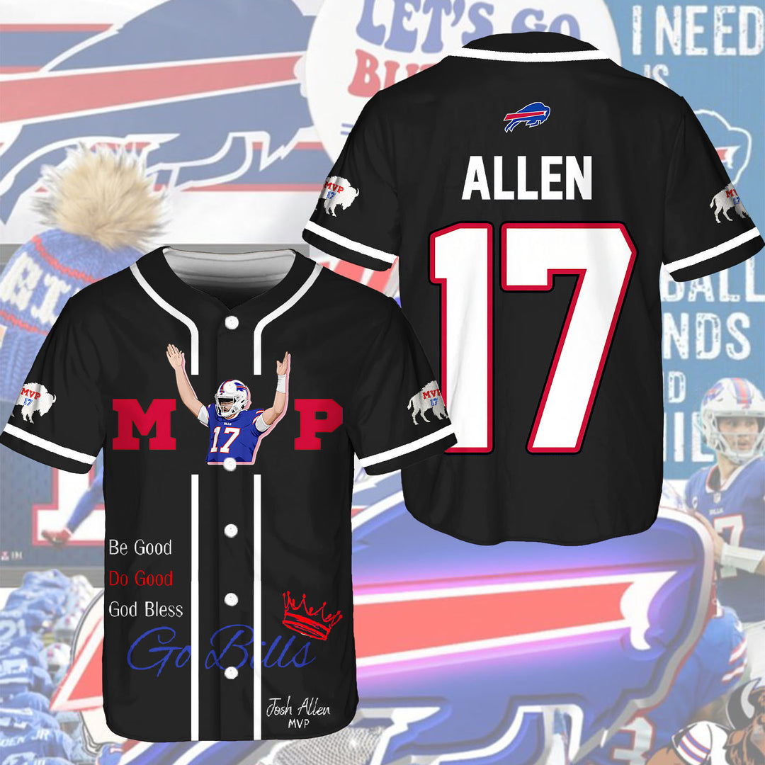 Buffalo Bills Football Baseball Jersey
