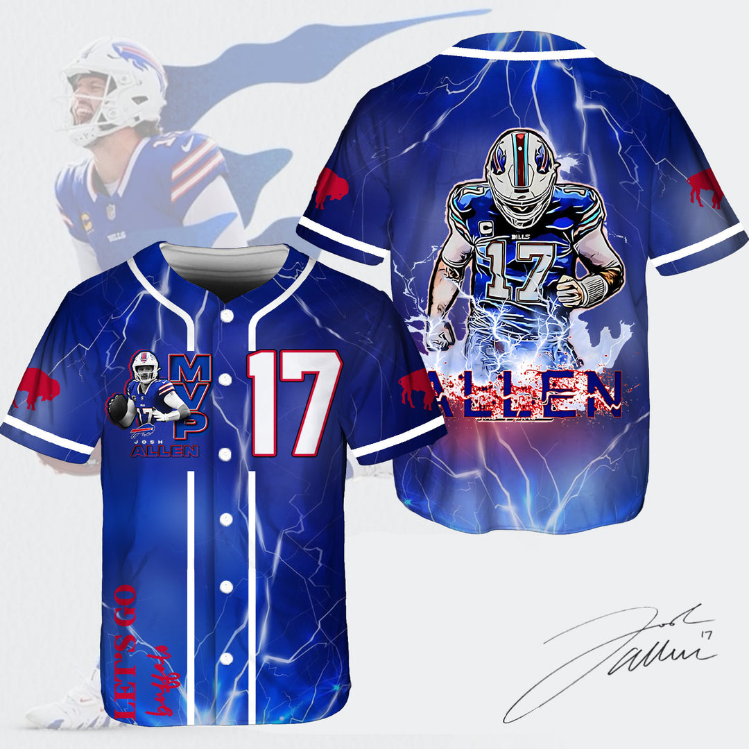 Buffalo Bills Football Baseball Jersey
