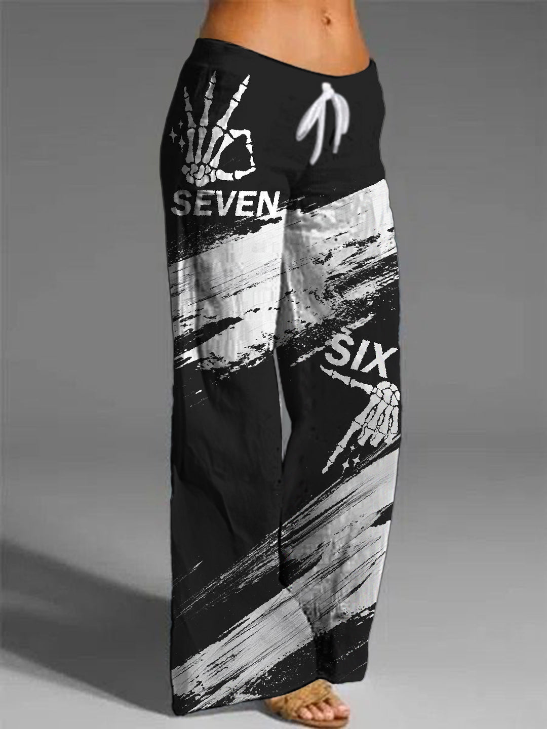 Fun 67 Women's Printed Casual Pants
