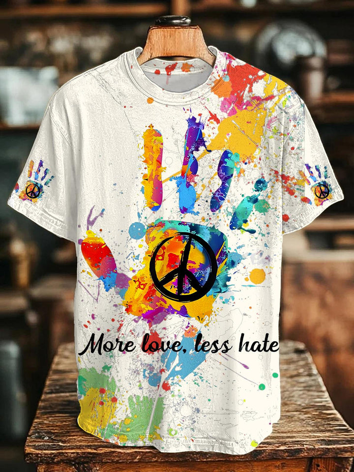 Hippie Art Crew Neck T-shirt