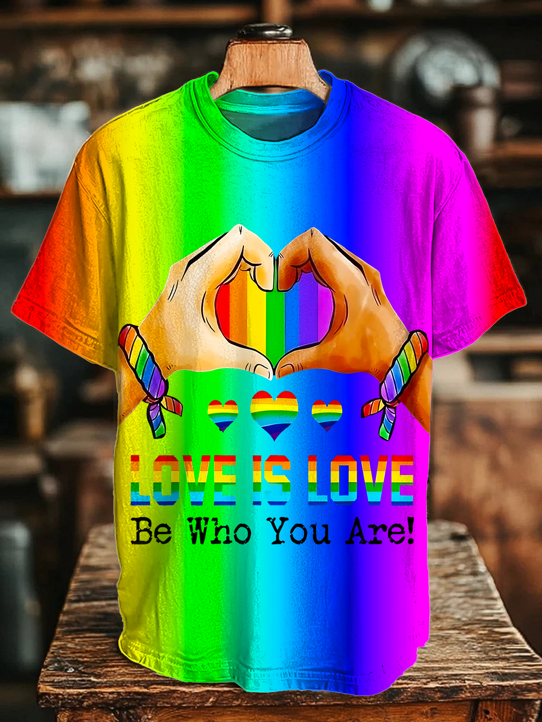Love Is Love Be Who You Are Crew Neck T-shirt