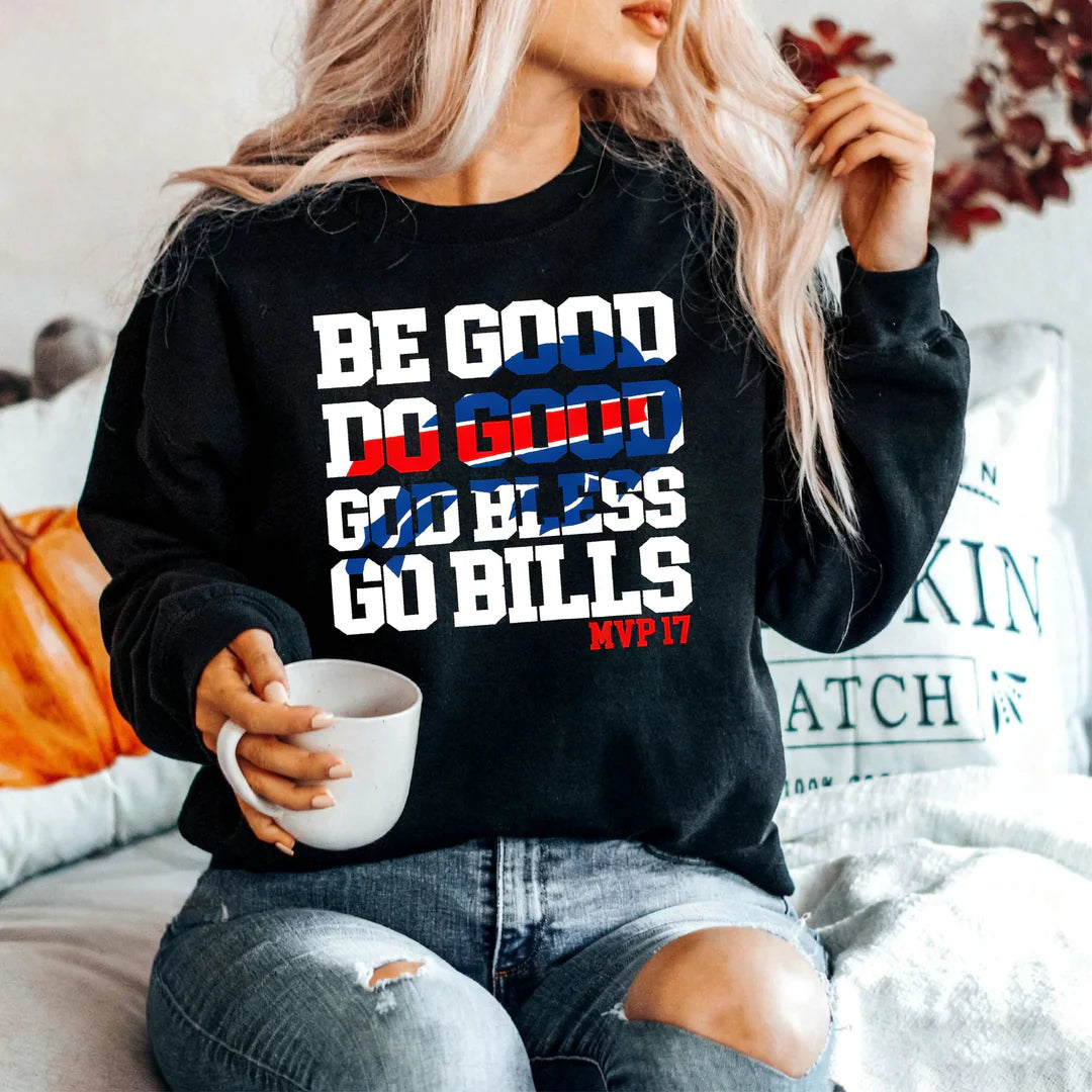 Buffalo Bills Football Printed Long Sleeve Casual Top