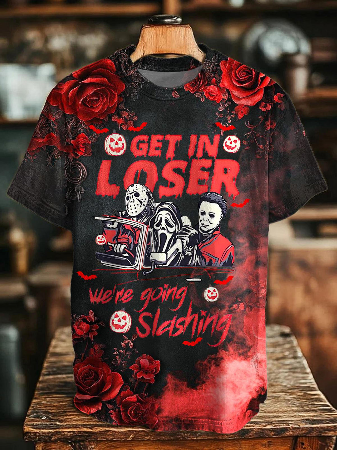 Halloween Horror Movie Crew Neck T-shirt
