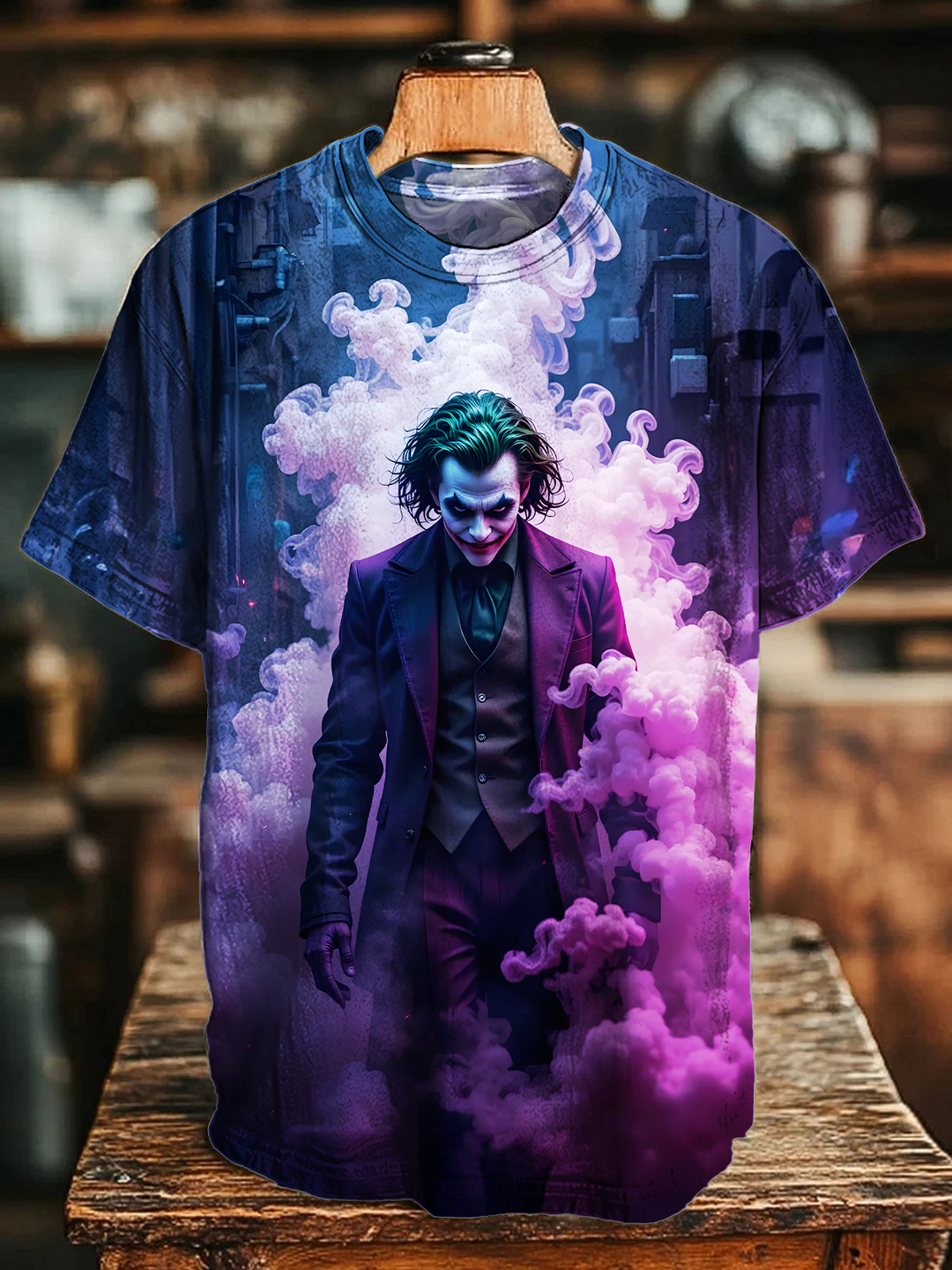 Halloween Scary Clown Crew Neck T-shirt
