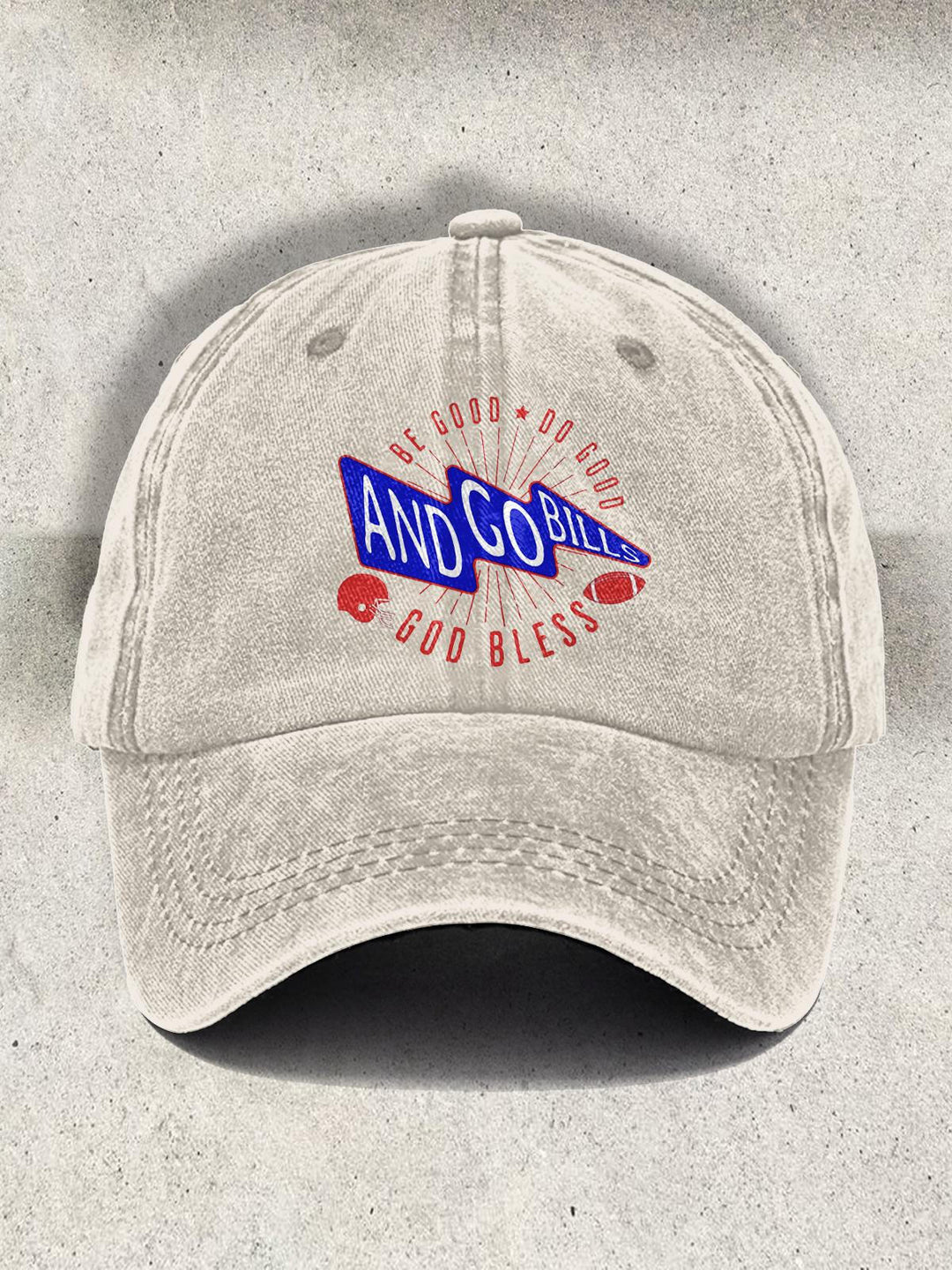 Do Good Go Bills Printed Baseball Cap