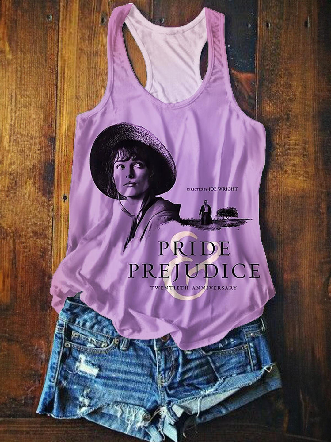 Pride And Prejudice Printed Casual Tank Top
